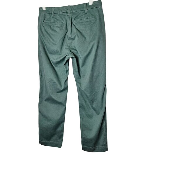 J. Crew High-Rise Girlfriend Chino Pants Size 6P Green Sping 2024 Trouser Work - Picture 2 of 12